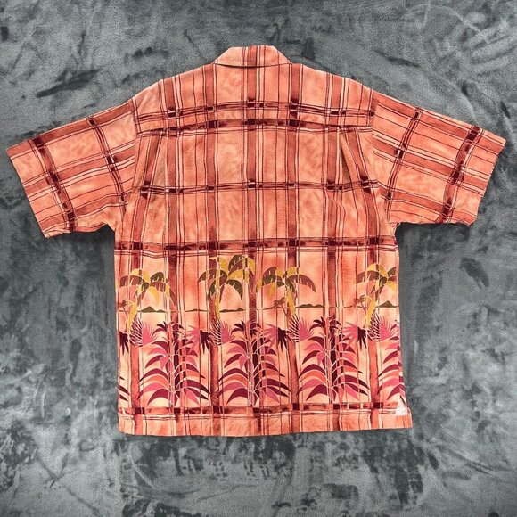 Tommy Bahama Men M Silk Linen Palm Trees Beach Summer Night Rum Cocktail - Picture 2 of 9